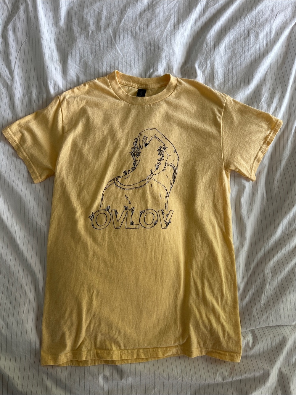Yellow OVLOV Graphic Tee Size S